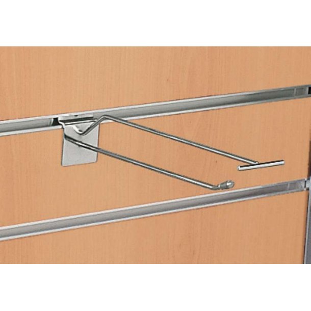 T-hooks, single and double in Chrome for paneling - 10 &amp; 20 pcs