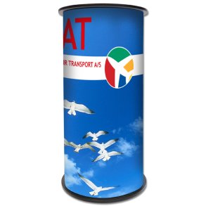 Panel Counter Circle, with black/white plates and 2 bags