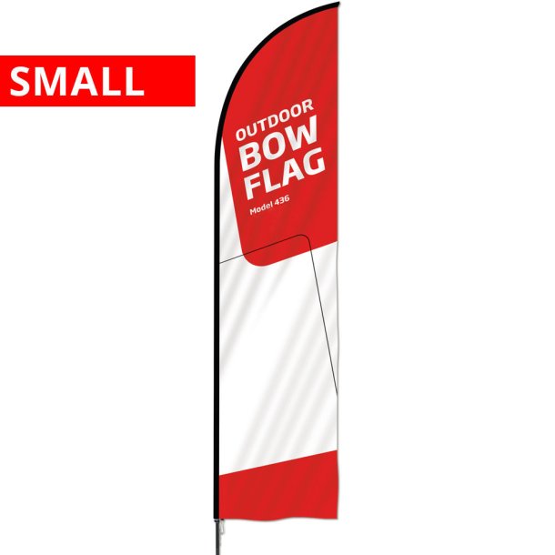 Utomhus Bow Flag, Stang