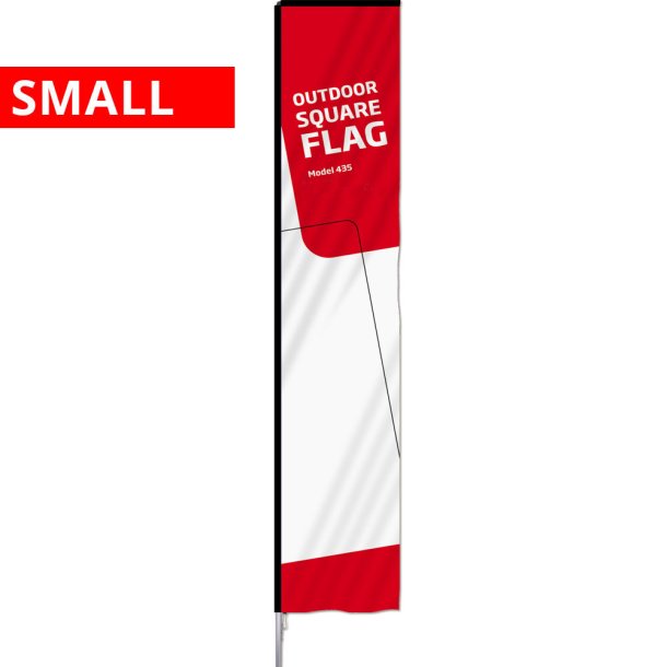 Outdoor Square Flag, Alustang