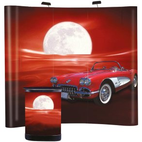 Pop-up Wall Curved, 3 sections