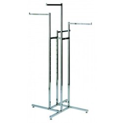 Click Joy static with 4 equal arms, Chrome