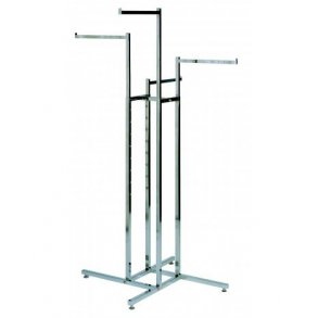 Klicka p Joy statisk med 4 raka armar, Chrome