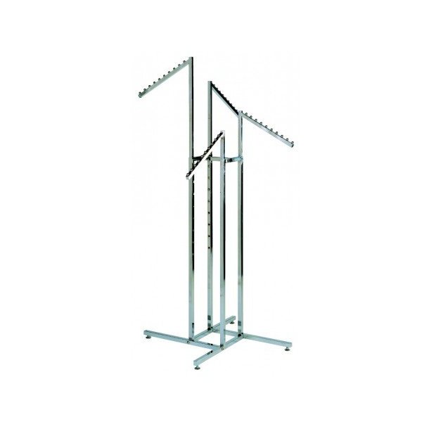 Click Joy static with 4 sloping arms, Chrome