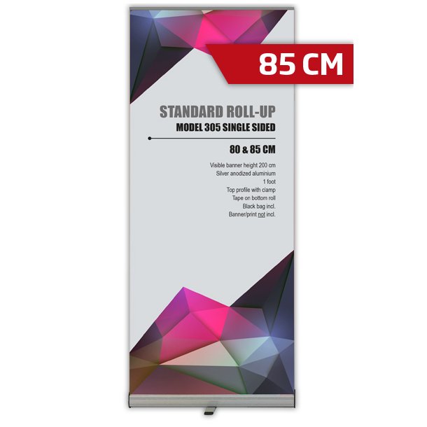 Standard Roll-Up, Single-Sided, Aluminum