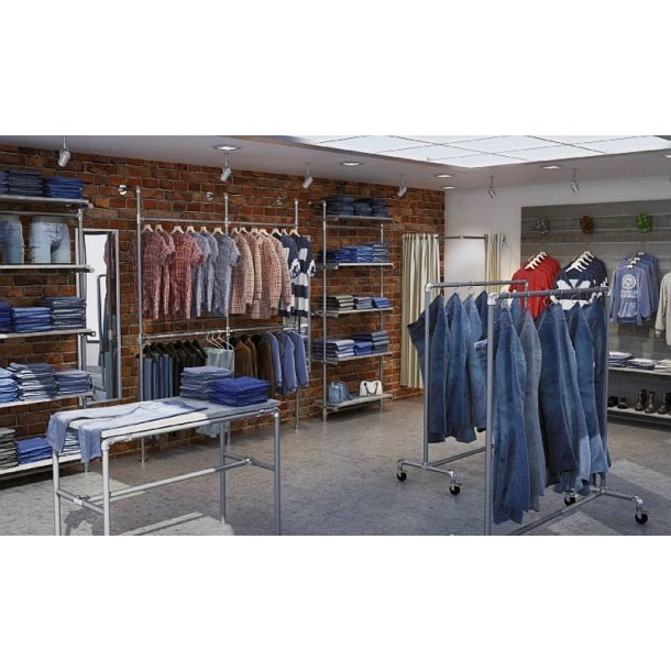 Water Pipe 2-arm clothing rack