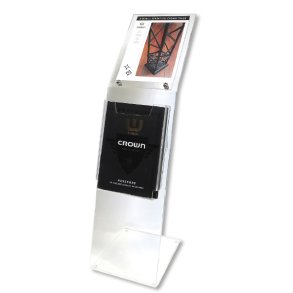 Broschyrstll - Hg A4-akrylstll med ficka