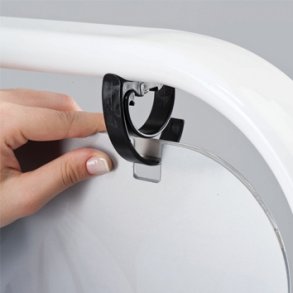 SWING SIGN PANEL beslag sort