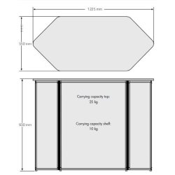 Hexagonal display stand