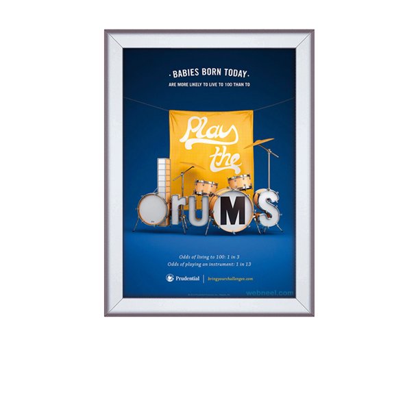 Alu Security Snap Frame, 25 mm