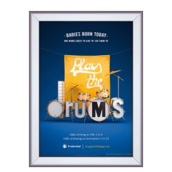 Alu Security Snap Frame, 25 mm