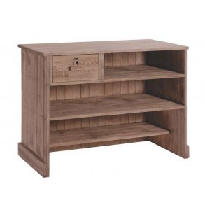 Heritage boutique rknare med 3 hyllor och 1 lda