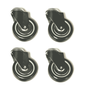 Hjuluppsättning med 4 st, 75 mm, med tillbehör