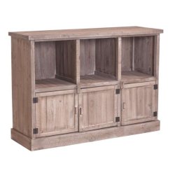 Heritage lav reol med 3 rum og 3 skabe