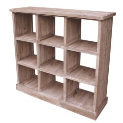 Heritage rumdeler eller ben reol med 9 rum