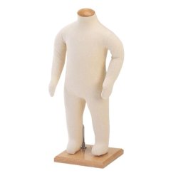 Leddelte bjelige brnemannequiner 0-10 r m. strop og bgetop