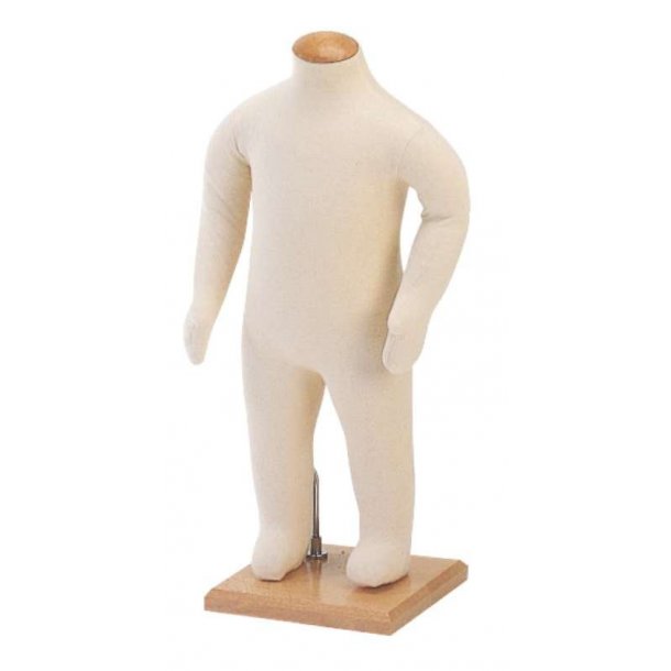 Leddelte bjelige brnemannequiner 0-10 r m. strop og bgetop