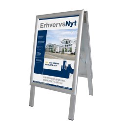 Alu-Line Desk Sign, With Folding Frames