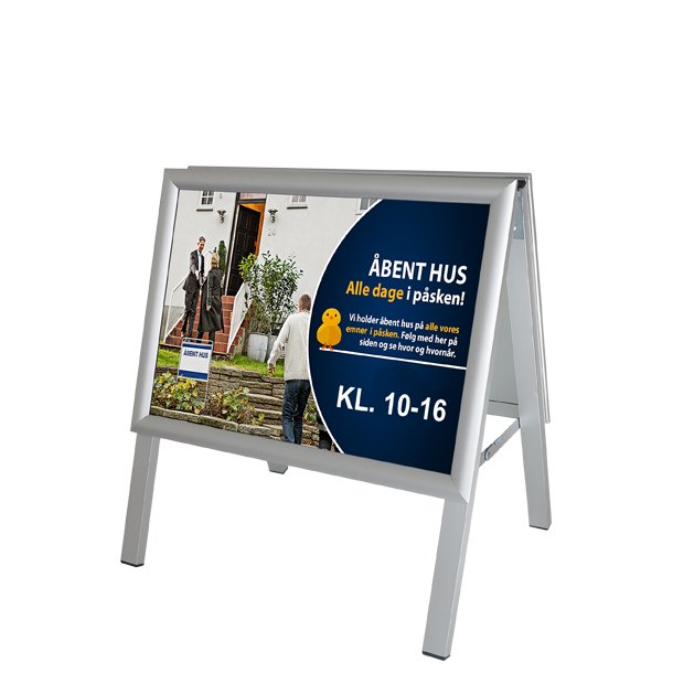 Alu-Line Desk Sign, With Folding Frames