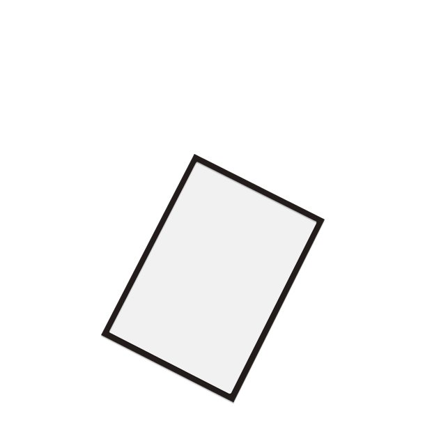 Magnetic Pocket, Plastic Pocket with Black Magnetic Edge