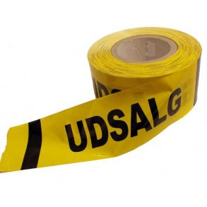 Barrier tape with the word 