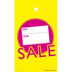 Electric SALE Salgsskilt med hul, Stor - 100 stk