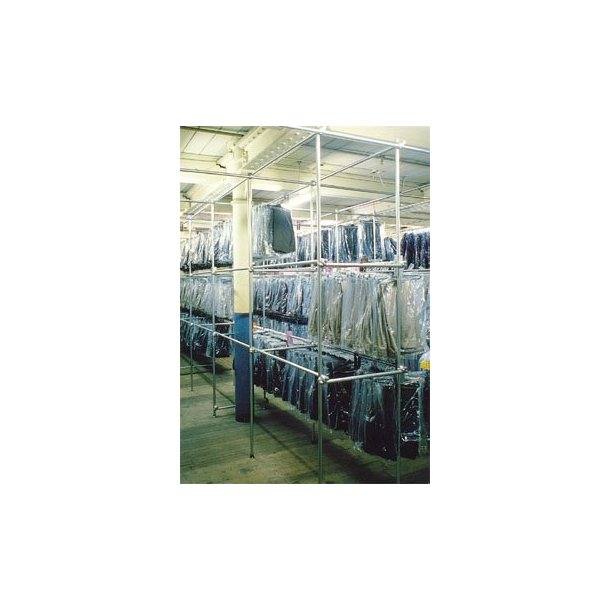 Extra section for wall-mounted Clamp storage system, galvanized