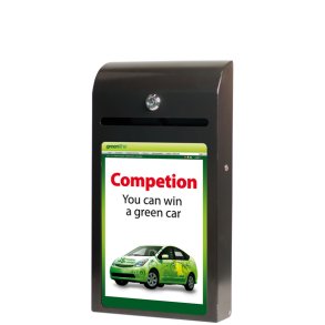 Förslagslda med A4-info, sortera postkasse