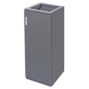 Avfallskorg Square, RAL 9007