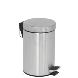 Pedal Trash Can - Silver