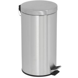 Pedal Trash Can - Silver