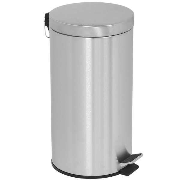 Pedal Trash Can - Silver