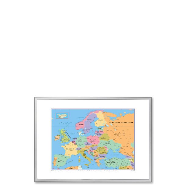 Europe Political Map, 100x70cm