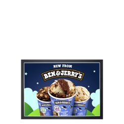 Self-adhesive Poster Frame, Plastic with Magnet Opening, Black