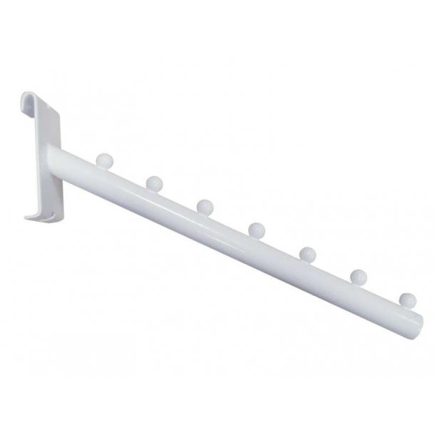 Slanted front bracket for grid - L30 cm - White