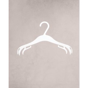 Barngalge i vit plast