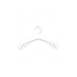 Barngalge i vit plast