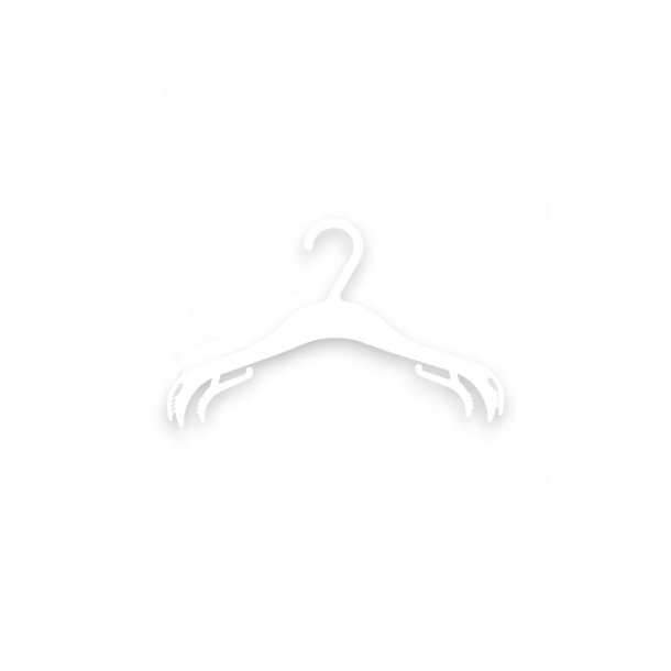 Barngalge i vit plast