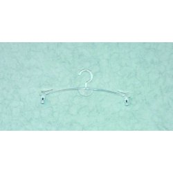 Lingerie wires in clear plastic with clamp and strap holders - 27 cm - 200 pcs