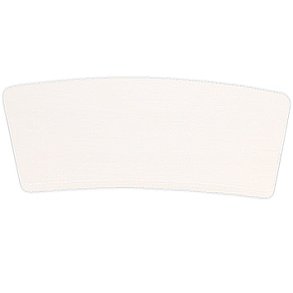 Hvid topplade til Curved Counter Messedisk