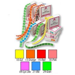 Colored labels without print - 19x19 mm, 1,000 pcs - Several colors