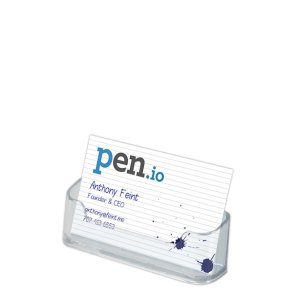 Visitkorthllare - Rundad - Horisontell