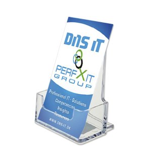 Hllare för visitkort, vertikal visitkortshllare i akryl