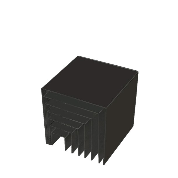 Nesting Shelves X 7, Acrylic Insert Shelves