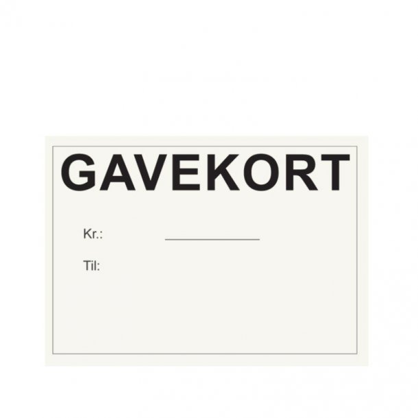 Gavekort