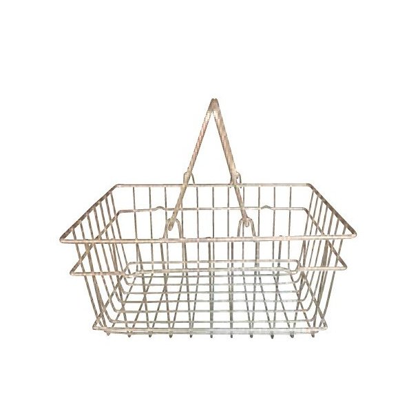Small shopping basket, 5.8 liters, chrome