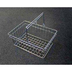 Small shopping basket, 5.8 liters, chrome