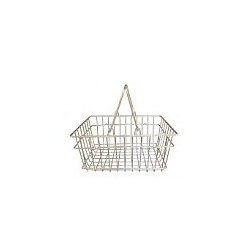 Small shopping basket, 5.8 liters, chrome