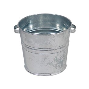 Butiksskylt Zinkspand =24cm H=22cm silver
