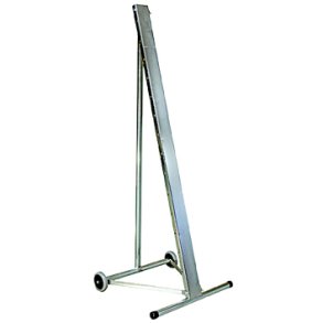 Butik Display Stander m/2 hjul - silver. Uden tilbehr